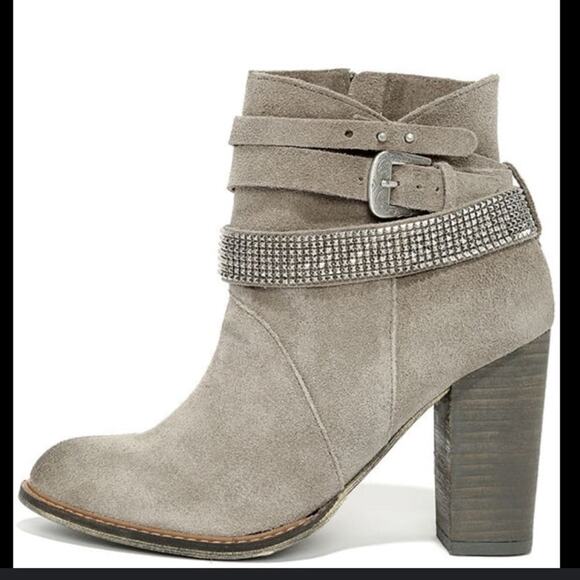 Nine West western style Booties size 11 gray - Picture 1 of 10